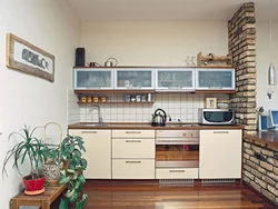 Kitchen design with low cabinets