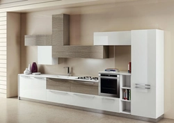 Kitchen design with low cabinets