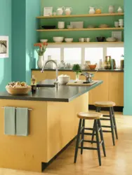 How to choose the color of the kitchen walls photo