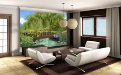 3D living room interior photo
