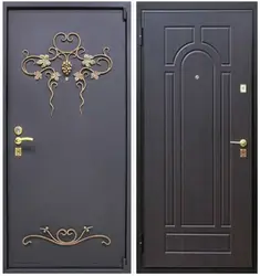 Входные металлические двери в квартиру недорого фото