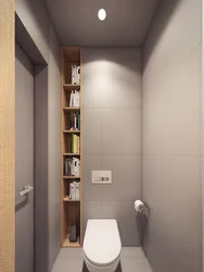 Дызайн туалета маленькага ў кватэры з шафкай