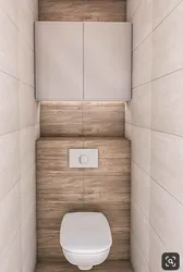 Дизайн туалета маленького в квартире со шкафчиком
