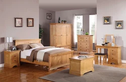 Bedroom interior furniture oak