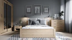 Bedroom interior furniture oak