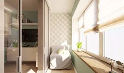 Apartment Interiors Combine Balcony