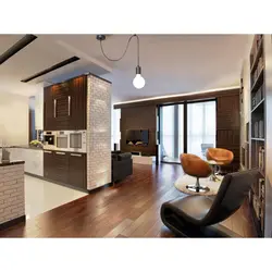Дизайн квартиры с материалами и мебелью