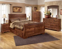 Bedroom sets wood photo