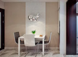 Dining Area In The Kitchen Wall Design