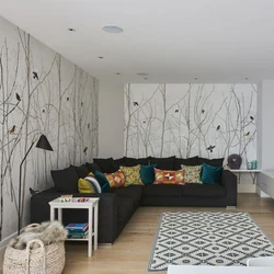 Wallpaper design for a studio apartment
