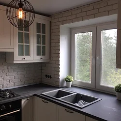 Photo of a 5 m kitchen with a kitchen by the window