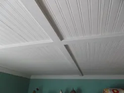 Пластиковый потолок в гостиной фото