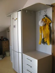 Refrigerator in the hallway hide photo