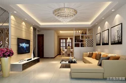 Потолок с гипсокартона с подсветкой в гостиной фото дизайн