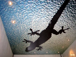 Photo drawings of bathroom ceilings