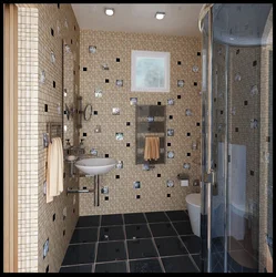 Kiçik vanna otağı mozaika dizaynı fotoşəkili