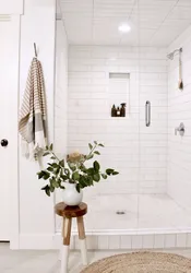 Small white bathroom tiles photo