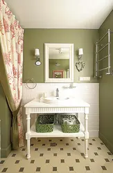 Bathroom design pistachio color