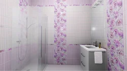 Pvc for bathroom with pattern photo