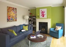 Дизайн покраски стен в квартире в два цвета