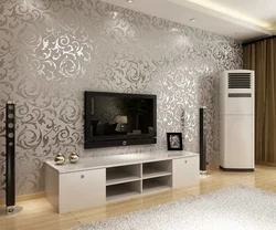 Fashionable wallpaper for living room interior design