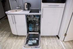 How to install a dishwasher in the kitchen photo