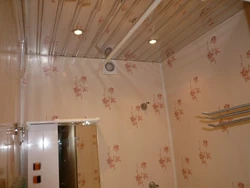 Bathroom Plastic Panels Photo In A Wooden House