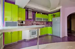 Дызайн кухні ўсе колеры