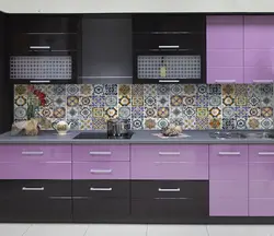 Кухни фото цвет фартука