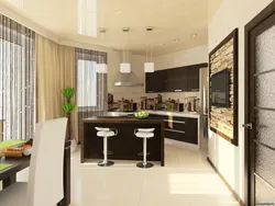 Three-room kitchen photo