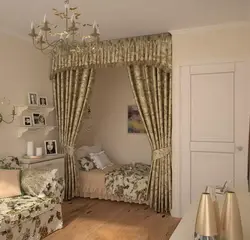 Дизайн штор в однокомнатной квартире