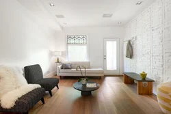 Interior with laminate flooring in the living room