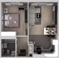 Дизайн проект квартиры пик 3 комнаты