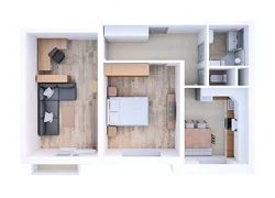 Дизайн проект квартиры пик 3 комнаты