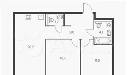 Дизайн Проект Квартиры Пик 3 Комнаты