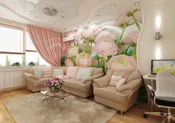 Flower living room photo