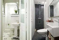 How to combine a bath in Khrushchev interior photo