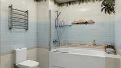 Дизайн ванны с панно фото