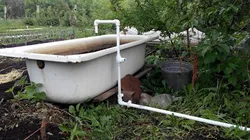 Cast Iron Bathtub In The Countryside Photo