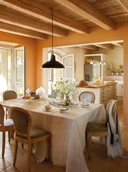 Дизайн деревянной кухни потолки фото