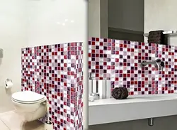 Самоклеящиеся панели в ванной фото