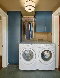 Bath with dryer and washing machine photo