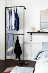 Floor hangers in the bedroom photo