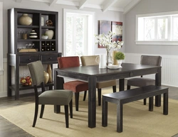 Large Table In The Kitchen Interior