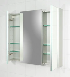 Зеркальный шкаф для ванной комнаты фото