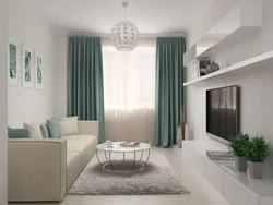 Living Room Design 21 Sq M With One Window