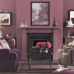Eggplant Color In The Living Room Interior