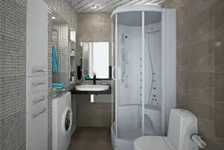 Küvet duş kabin Xruşşov şəkil ilə birlikdə tualet