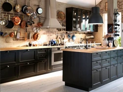 Black kitchen loft photos