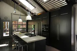 Black kitchen loft photos